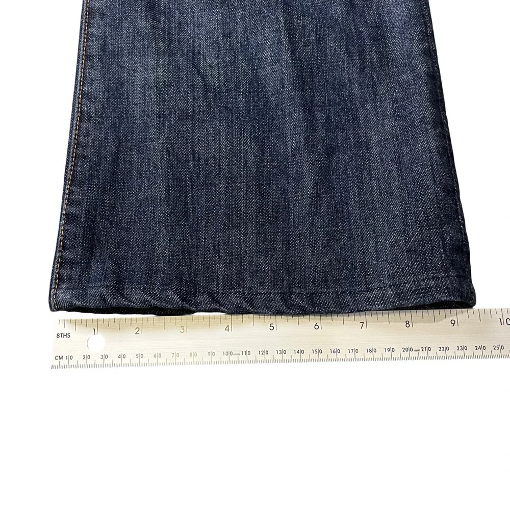 7 For All Mankind Brett Bootcut Jeans Mens 34 Blue A-Pocket Made in USA Denim - Picture 8 of 11